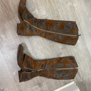 Donald pliner Brown Leather Knee-High Boots